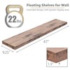 Sorbus Floating Shelves for Wall - 48 Inch Long Bathroom