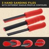Dura-Gold Set of 3 Contour Hand Sanding File Block Sticks