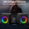 comiso Portable Bluetooth Speaker, 60W Party Speaker with Loud Subwoofer