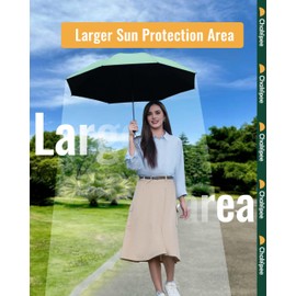 Chakipee Umbrella Windproof Strong Compact Umbrellas - Automatic for Women and Men, Portable Folding UV Umbrella for Travel - Fits Car & Backpack for Sun, Wind and Rain
