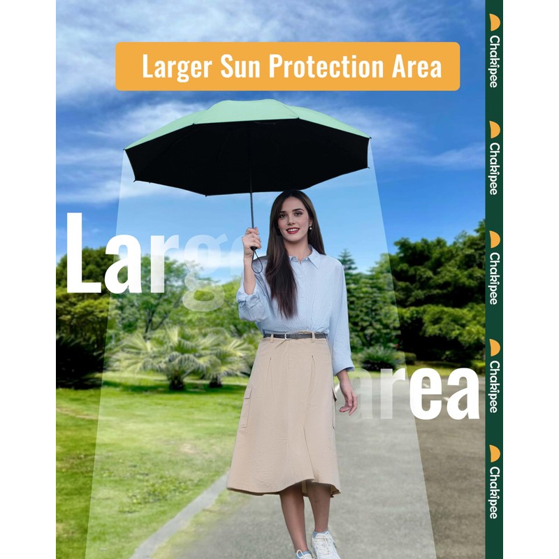 Chakipee Umbrella Windproof Strong Compact Umbrellas - Automatic for Women