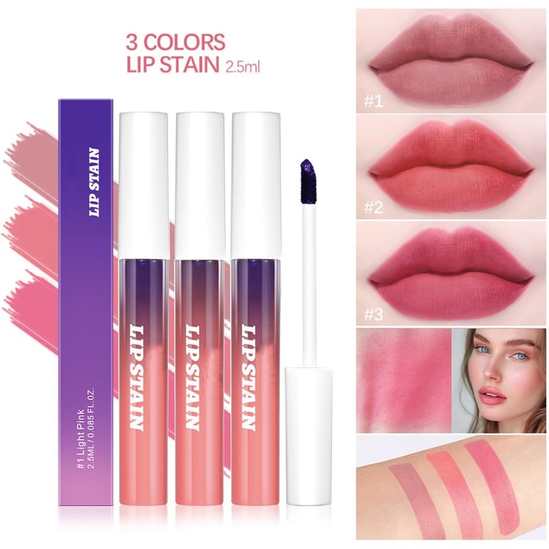 Brillo Labial Peel-Off, Tinte de Labios Despegable, Brillo y Textura