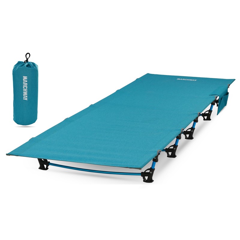 MARCHWAY Ultralight Folding Tent Camping Cot Bed, Portable Compact for