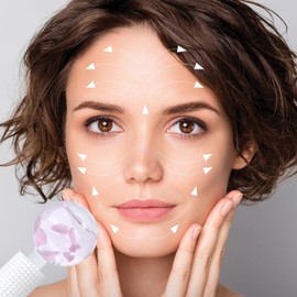 YIowcoo Ice Globes & Ice Roller for Face and Eyes - Facial Massage Tools for Skin Care, Reduce Wrinkles & Puffiness, Cooling Globes & Roller Ball for Glowing Skin 2PCS (Pink)