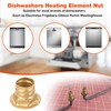 154106202 Dishwasher Heating Element nut Replacement Dishwasher Heating Element-4Pcs
