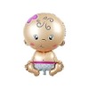 TRIXES 5PC Baby Shower Foil Balloons Decoration Pink Pram Rocking
