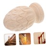 OUNONA Wood Carved Post Topper Finial: 3.14inch Wooden Finial for