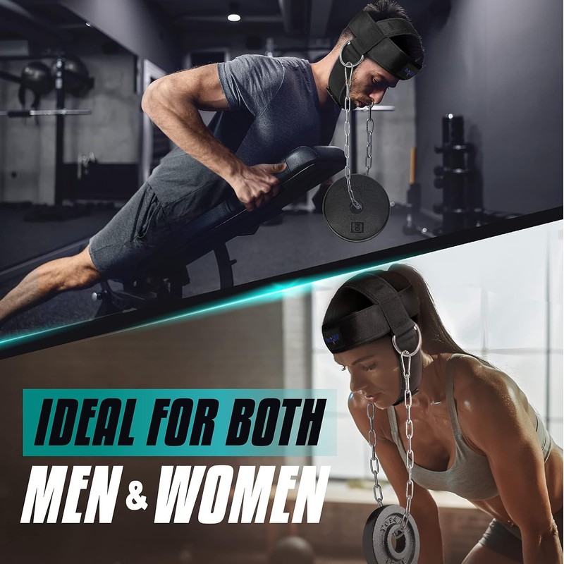 Yes4All Adjustable Neck Harness for Weight Training/Neck Exerciser with Wide