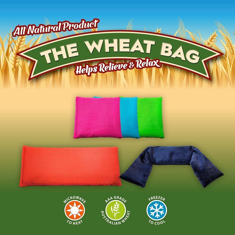 The Wheat Bag - Heat Pack, Small 18x16cm 450g, Blue