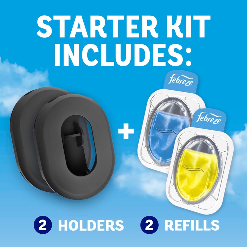 Febreze Odor Fighter, Can Air Freshener, Stick-On Deodorizer for Garbage