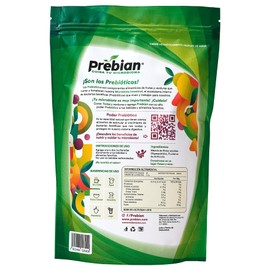 Prebian, Prebióticos, Alimenta tus Probióticos, Fortalece la Microbiota intestinal, Favorece la Salud Digestiva. Sin Sabor, Keto Friendly.