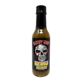 Bloody Mary Jalapeno Hot Sauce 5 Oz. Great Hot Sauce Gift (Skull Label)