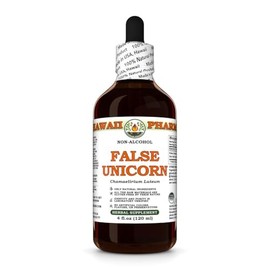 False Unicorn (Chamaelirium Luteum) Dry Root Glycerite, Made in Hawaii, All Natural, Vegan, Lab Tested Alcohol-Free Liquid Extract - 4 fl.oz