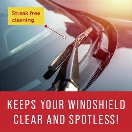 Maplefield - Windshield Washer Fluid Concentrate - All-Season, Streak-Free Car Window Cleaner - 8 fl oz, Makes 40 Gallons - Easy Capful Measurement