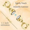 Qulltk Double Magnetic Necklace Clasps and Closures 14K Gold and