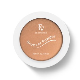 FV Natural Bronzer Powder, Long-Lasting and Waterproof, Glow Bronzing Powder, A Sun-Kissed Tan Make Up Effect, Talc-Free Bronzer, 8 g