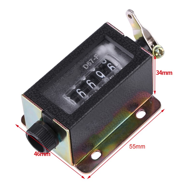 Chazcool 5 Digit Tally Counter, 0-99999 Resettable Manual Hand Mechanical