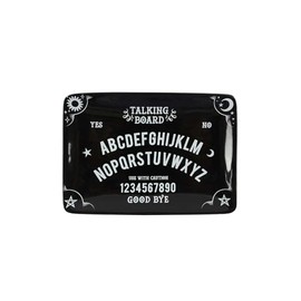 Ouija Talking Board Rectangular Black Ceramic Trinket Catch All Dish