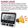 Digital Dual Kitchen Timer with Strong Magnet,24-Hour Countdown & Stopwatch,Loud