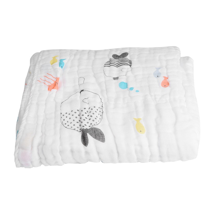 Ultra Soft Absorbent Baby Muslin Swaddle Cotton Blanket Bath Towel