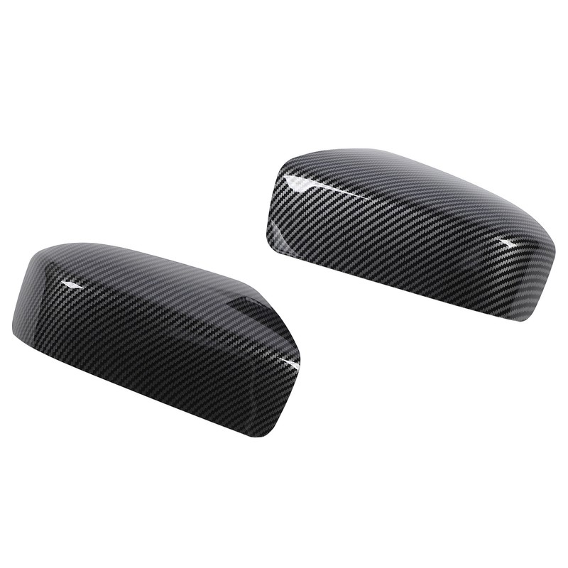 2PCS Side Mirror Cover Left Right Carbon Fiber Pattern 76201