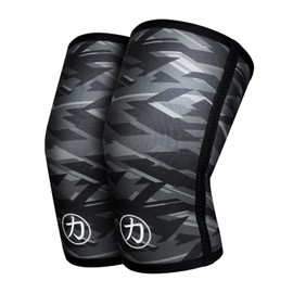 Strength Shop 7 mm Neoprene Knee Support for Men and Women, 1 Pair (M), Colour: Camouflage, Extremely Tear-Resistant & Durable IPF Competition Knee Sleeves, Ideal for Powerlifting, Weight Sports etc.