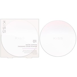 Kiss KiSS Matte Chiffon Finishing Loose Powder 01 Light, 0.5 oz (14 g), Semi-Mat, Reduces Shine and Keeps Makeup