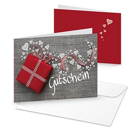 Logbuch-Verlag 10 Christmas Neutral Gift Vouchers Gift Vouchers for Printing and Labelling Gifts