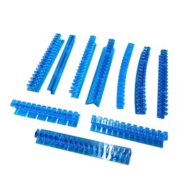 SOTRLO Car Paintless Dent Repair Tool Kit Stainless Steel Dent Remover, Adhesive Blue Green Glue Tabs Tools Kit, Long Dent Repair Tools (10 pcs Blue)