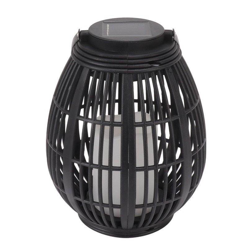 Solar Garden Lantern LED Outdoor Solar Lantern Waterproof Decorative Rattan