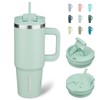 BJPKPK Insulated Tumblers With Handle And Straw 30 oz Stainless