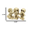 Ebros Gothic Alchemy See Hear Speak No Evil Skeletons Macabre