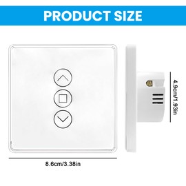 Wlan Rolladenschalter Smart, Rollladenschalter, Jalousieschalter Rolladen Zeitschaltuhr, Rolladensteuerung Kompatibel mit Alexa und Google Home, Zeitschaltuhr und Sprachsteuerung, Benötigt Nullleiter