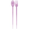 Alta 3-Way Chopsticks, Fork, Spoon Purple Spoon: H180 mm x