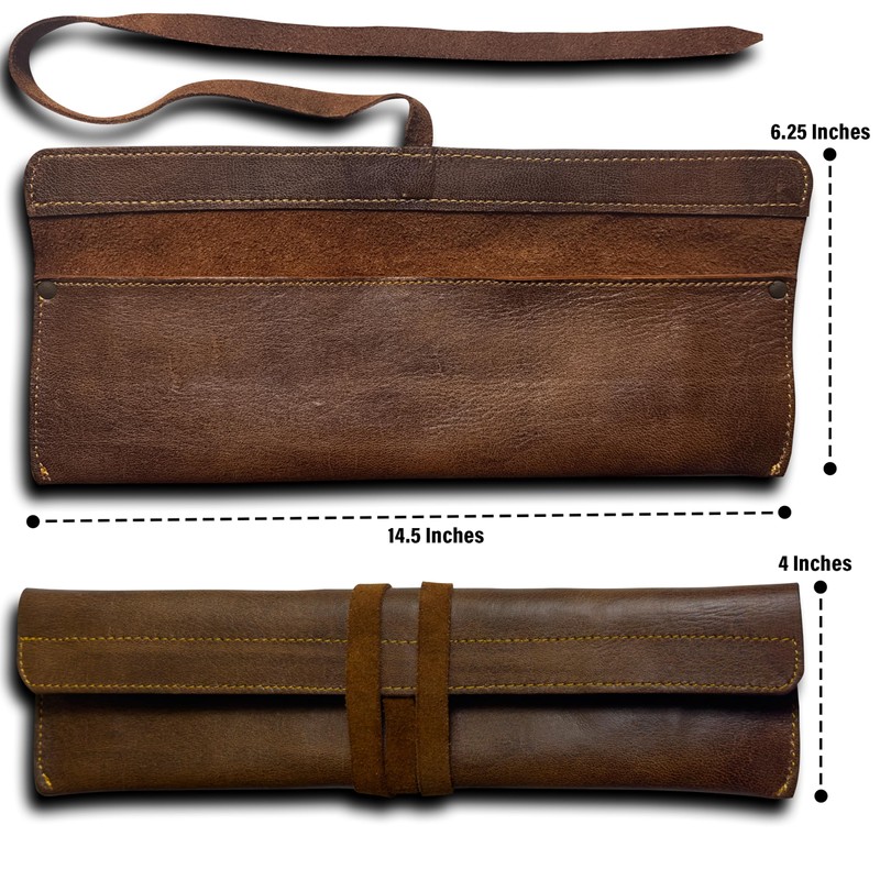 RED SCORPION ENTERPRISES Handmade Leather Chef Knife Sheath – Universal