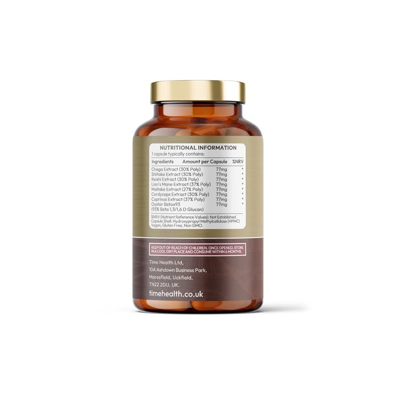 Mushroom Complex 8 | Organic | EU Grown | 616mg