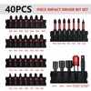 40 pcs Impact Screwdriver bit Set with Rugged housing, S2