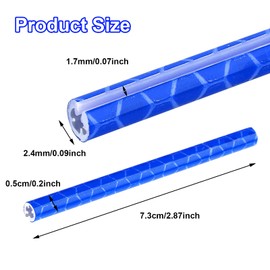 Abeillo 36Pcs Reflective Spoke Covers for Bicycle, 360° Visibility 2.9Inch Bike Spoke Reflectors for Night Riding, Bike Wheel Reflector Tube Reflective Spokes Skins Wheel Decoration Reflectors （Blue）