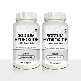 Yield RX Sodium Hydroxide (Caustic Soda) - Ultimate Drain Opener and Cleaner Chemical Solution | Pack of 2