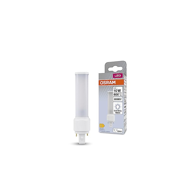 OSRAM Dulux LED D10 EM, G24D-1, 5W, 600lm, 4000K, cool