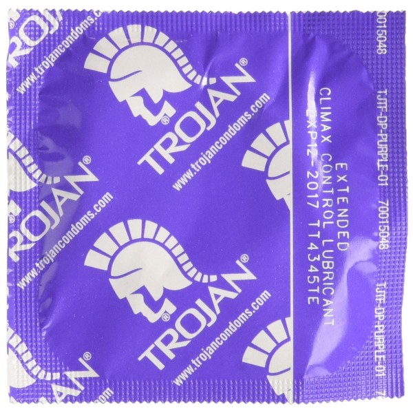 Trojan Extended Climax Control Lubricated Condoms, 12 Count, 2 Pack