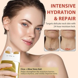 NQINQI AH-8 Firming Neck Cream with Roller - Lifts, tightens and softens sagging skin, reduces wrinkles and hydrates for a youthful neck 4.23 Fl Oz / 롤러가 포함된 NQINQI AH-8 퍼밍 넥 크림 - 처진 피부를 들어 올리고 조이고 부드럽게 해주며 주름을 줄이고 젊은 목을 위한 수분 공급 4.23 Fl Oz