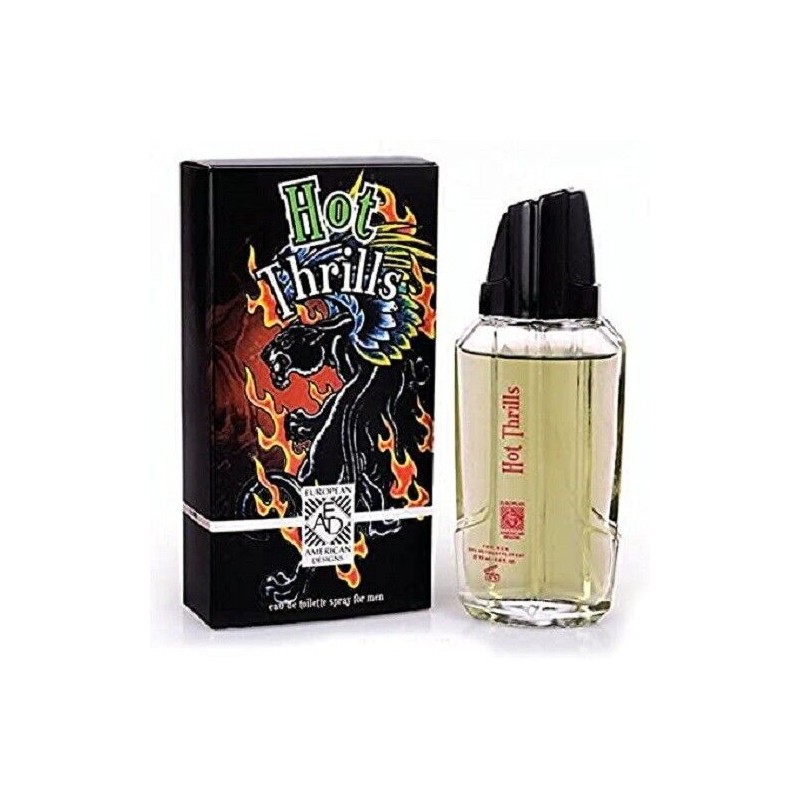 EAD HOT THRILLS men's designer 2.5 oz EDT cologne spray
