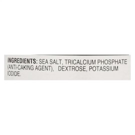 UD_Hain 21 oz Kosher Iodized Sea Salt Raw Pink Rock Edible Granular Salt Case of 8 in Bulk Boxes with Bag Packaging