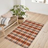 Fall Plaid Doormat Autumn Burnt Orange Buffalo Check Area Rugs