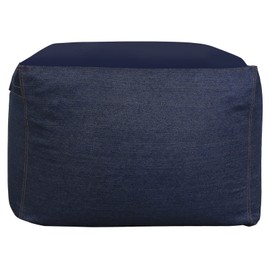 Beaded Cushion Sofa Cover Sofa Cover Solid Cotton 55x55x38cm (Denim Blue, S(55*55cm)))