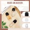 Tioncy 3 Pcs 30ml Empty Glass Roller Bottles Deodorant Roll