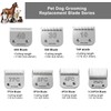 4Pack Dog Grooming Blades Compatible with Andis Dog Clippers,Dog Clipper