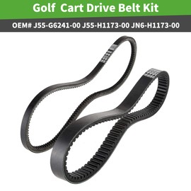 10L0L Golf Cart Starter Generator & Clutch Drive Belt Kit for Yamaha G2, G5, G8, G9, G14 G16 G22 G29 Drive Gas 4 Cycle Models Replace OEM J55-G6241-00 J55-H1173-00