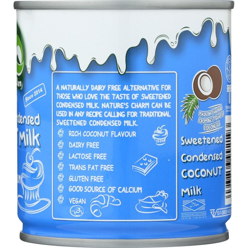 Nature's Charm Sweetned Condensed Coconut Milk, 11.25 Ounce. (Pack of